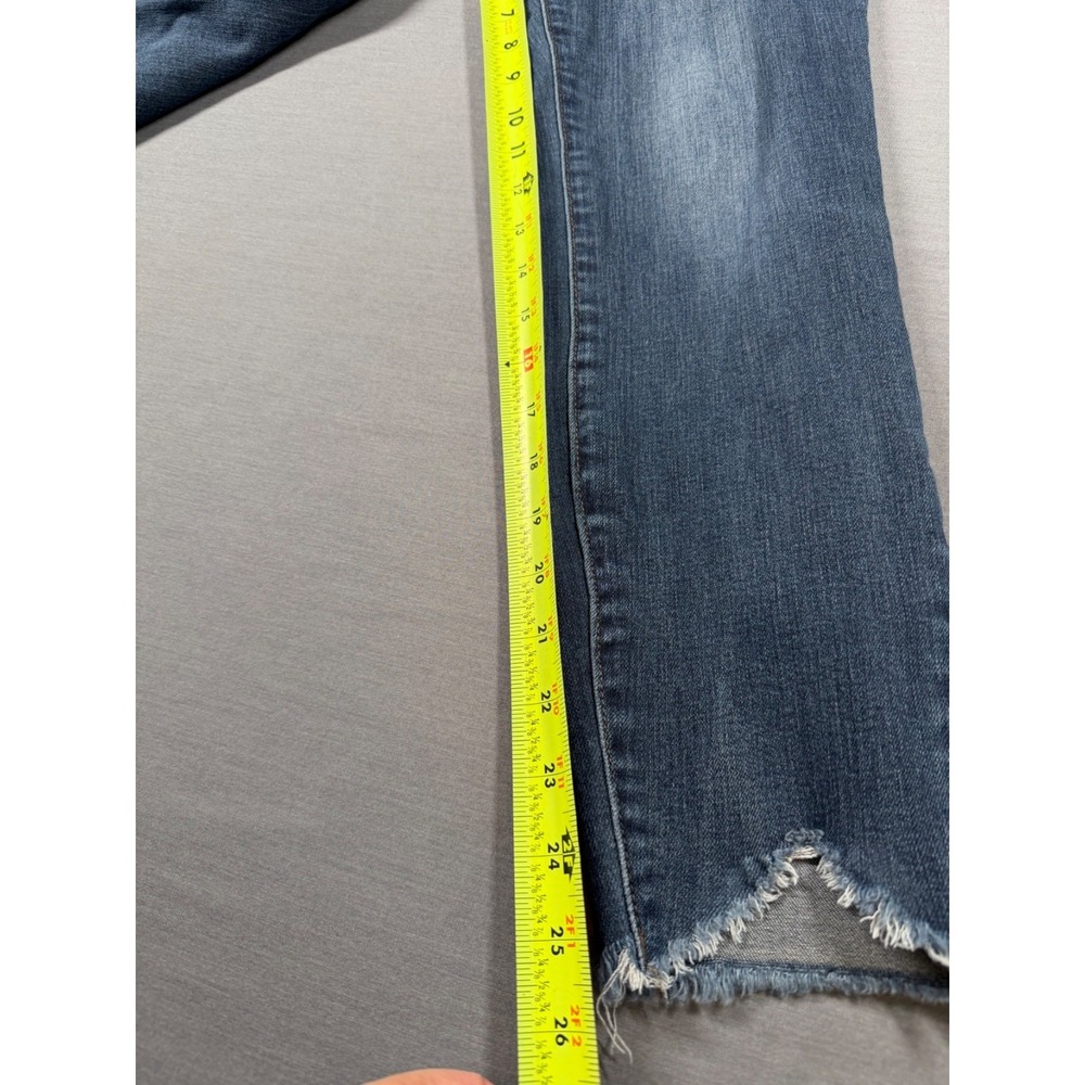 Kut From The Kloth Jeans Donna Skinny Ankle Step Fray Hem Denim Size 4 Boho Arts - Picture 13 of 15